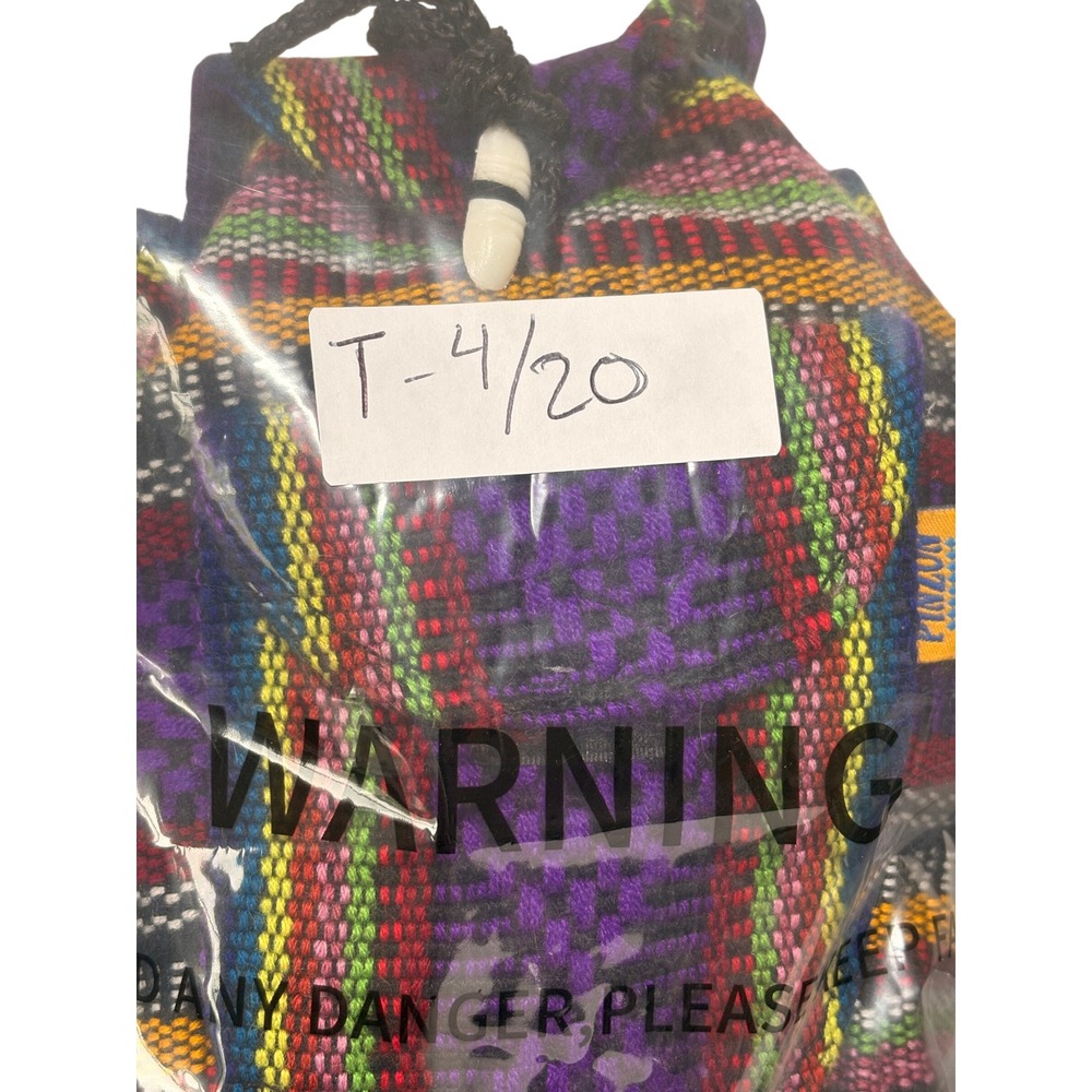 Pinzon Mini Backpack Unisex Small Multicolor Excellent Woven Boho Rucksack - Picture 9 of 9